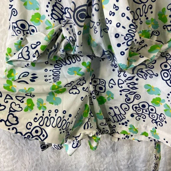 Vintage 60's Romper Culottes Liberty Circle Scooter Dress MOD Pattern Geometric - Picture 6 of 12